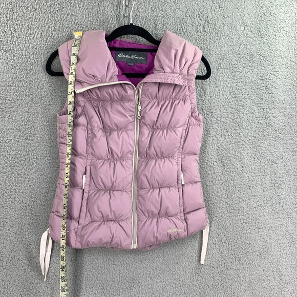Eddie Bauer Down Fill Vest Womens Jacket Puffer XS Purple Zip - Picture 6 of 16